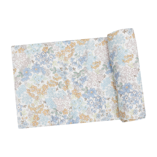 Angel Dear Edith's Floral Swaddle Blanket