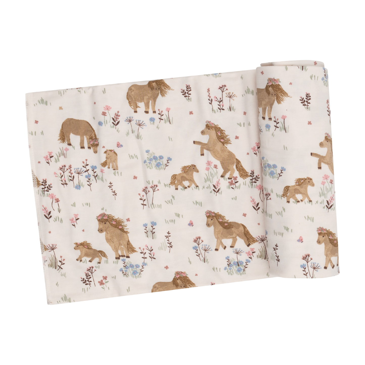 Angel Dear Pretty Ponies Swaddle Blanket