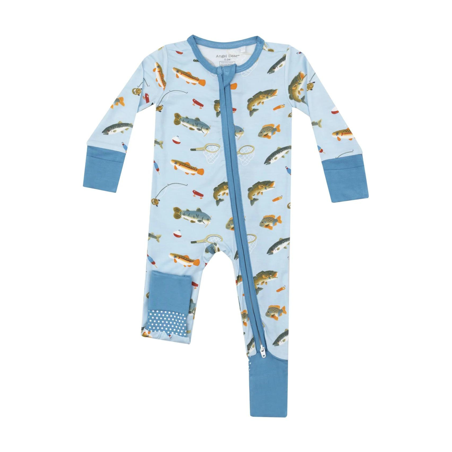 Angel Dear Fishing Zipper Romper