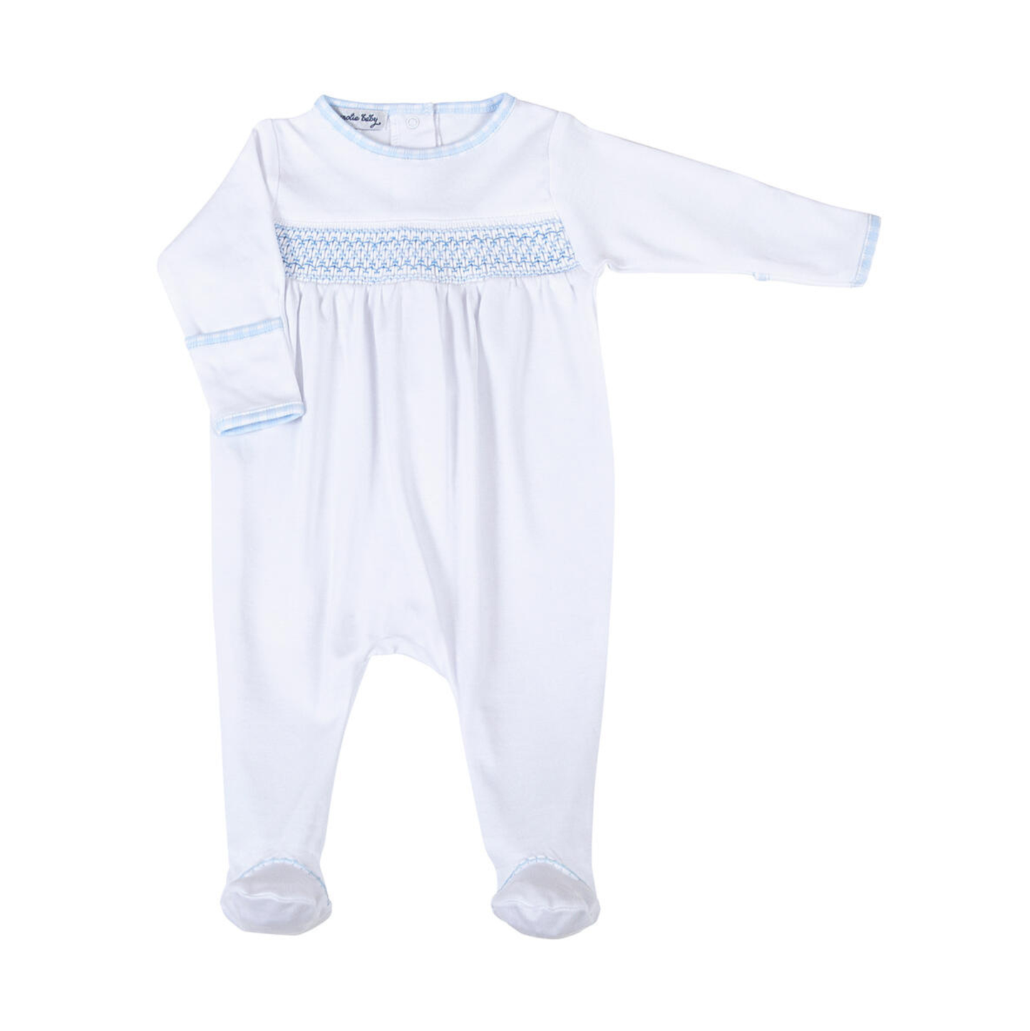 Lt. Blue New Beginnings Smocked Footie