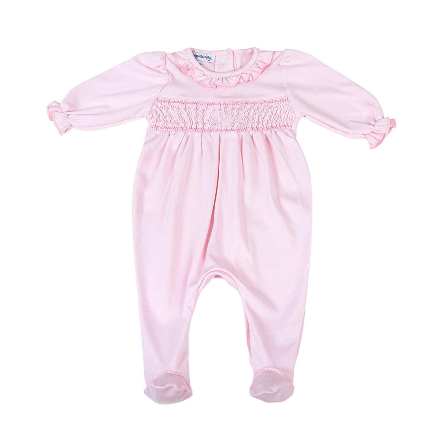 Magnolia Baby Pink Smocked Footie