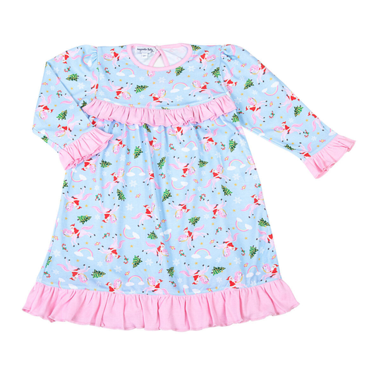 Magnolia Baby Merry Unicorn Ruffle Dress