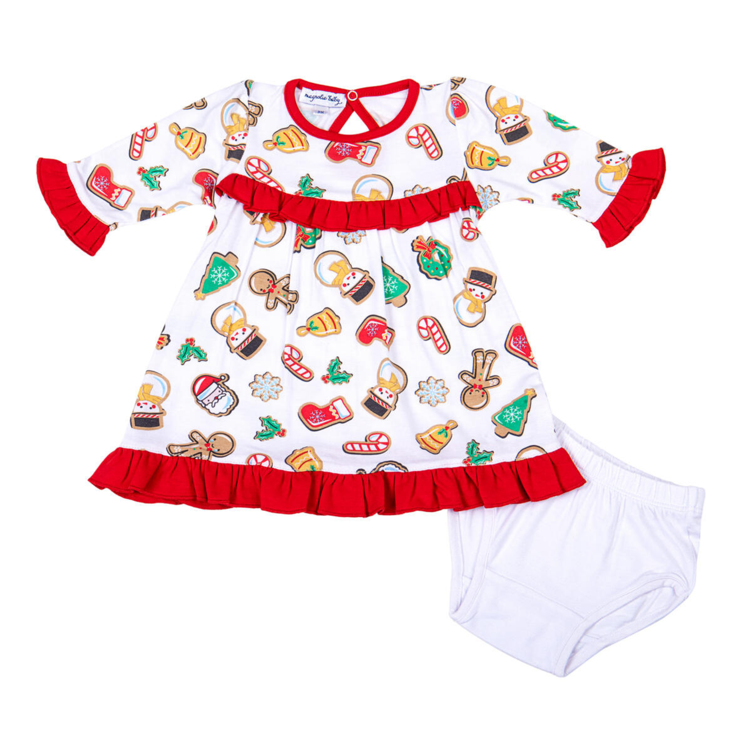 Holly Jolly Cookie Print Dress Set