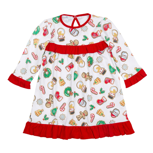 Holly Jolly Cookie Print Dress