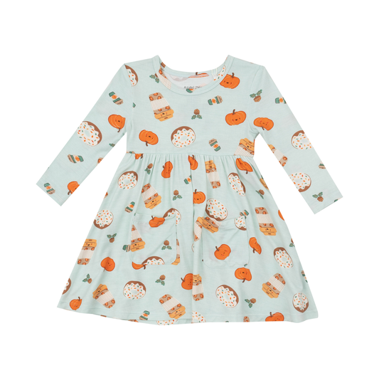 Angel Dear Pumpkin Spice Latte Twirl Dress