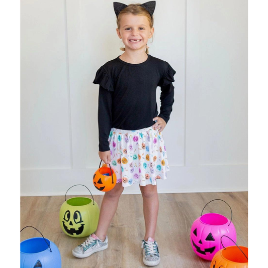 Sweet Bay Jack-O-Lantern Skort Set