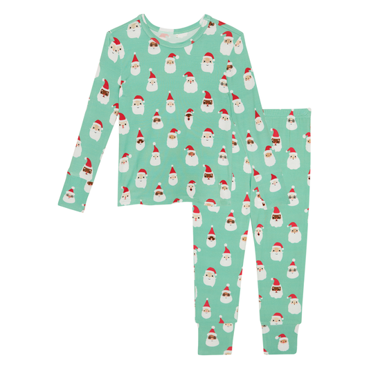 Posh Peanut Santa Melody Long Sleeve PJ Set