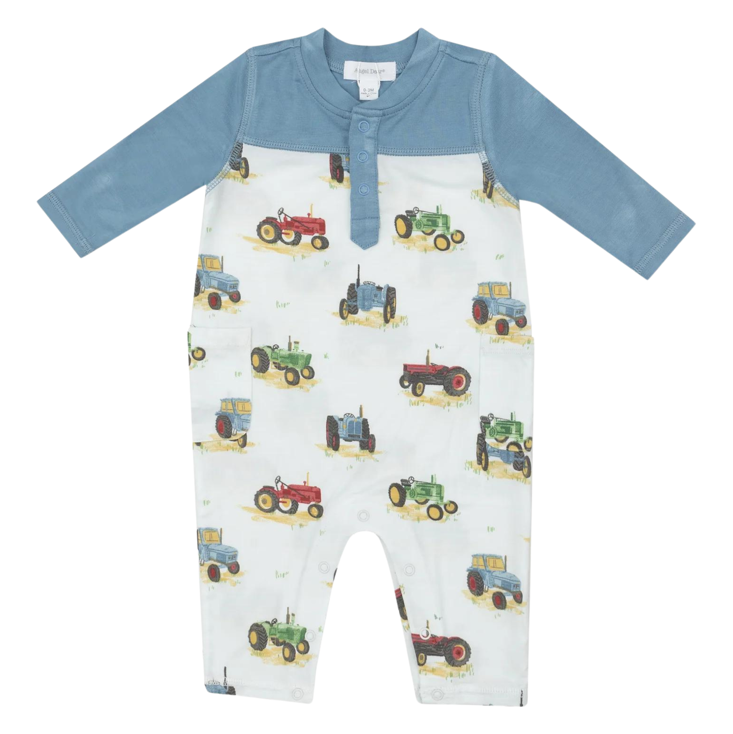 Angel Dear Vintage Tractors Romper