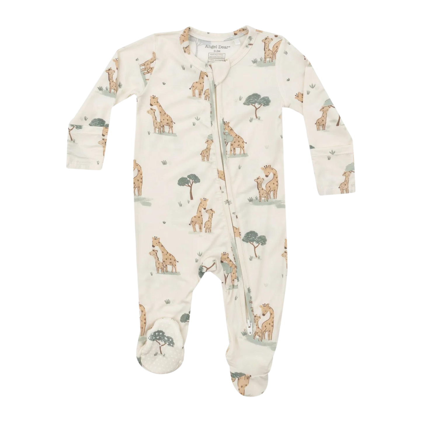 Angel Dear Giraffe Families Zipper Footie