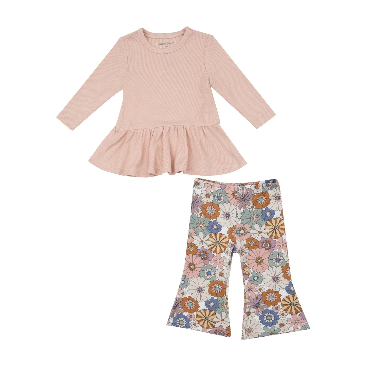 Angel Dear Brighton Floral Peplum Set