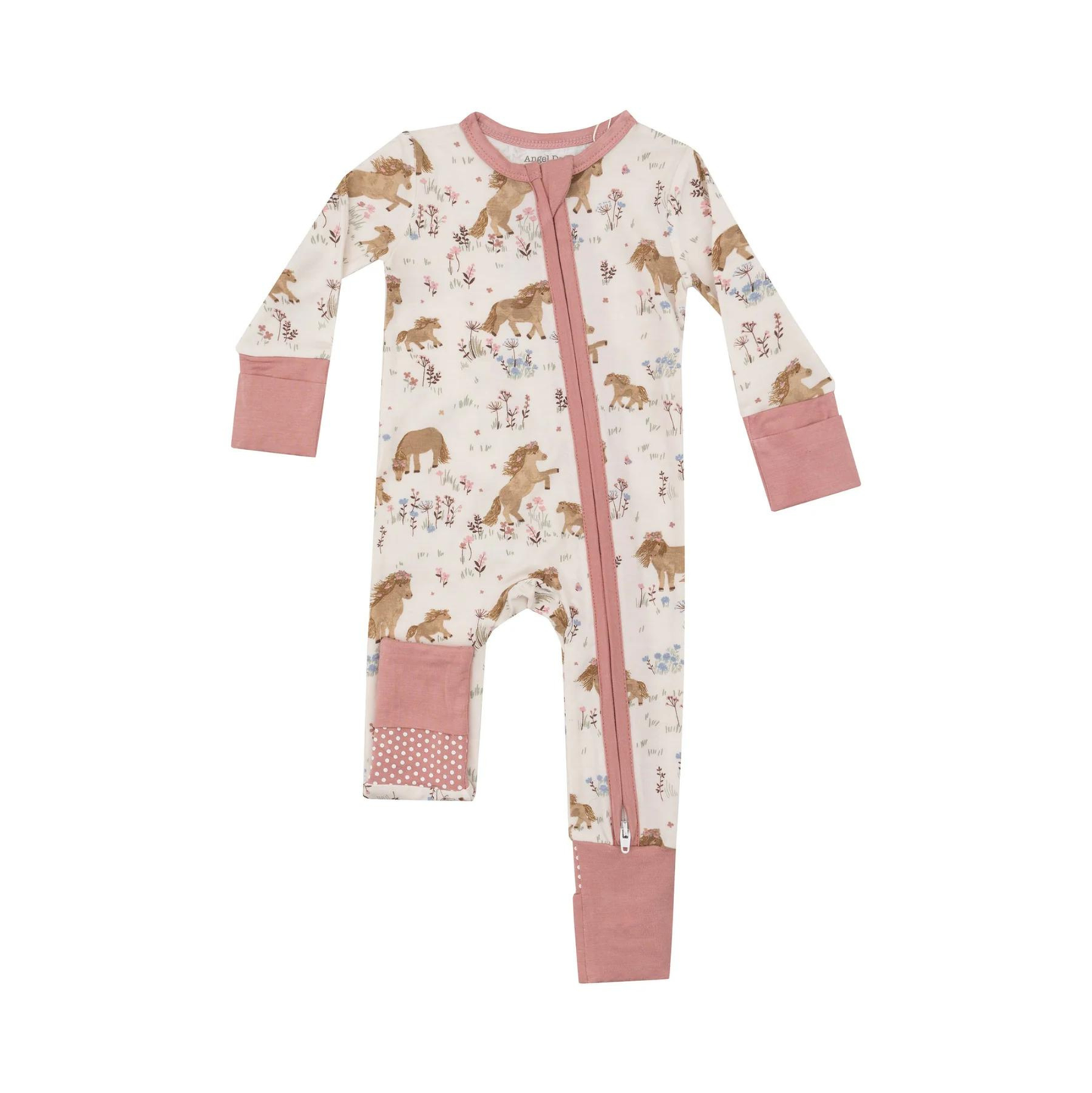 Angel Dear Pretty Ponies Zipper Romper