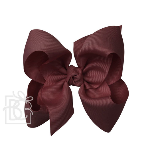 Beyond Creation Grosgrain Bow Burgundy