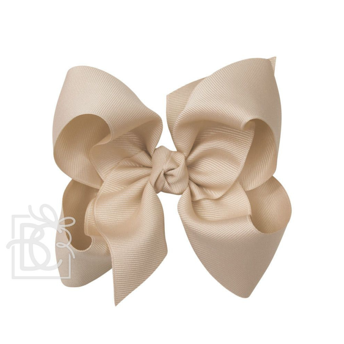 Beyond Creation Grosgrain Bow Oatmeal