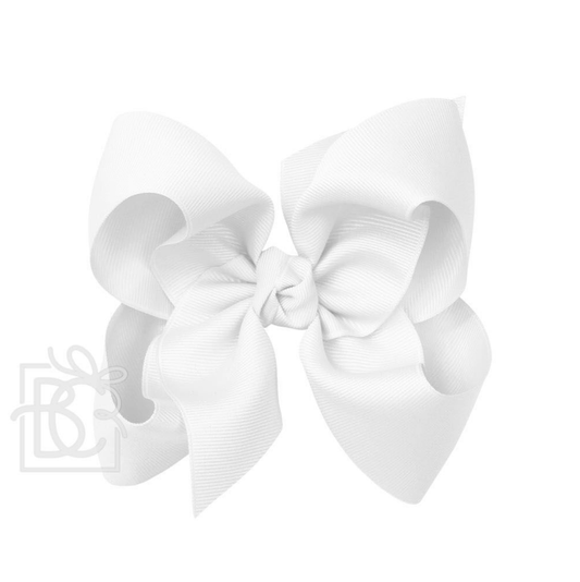 Beyond Creation Grosgrain Bow White