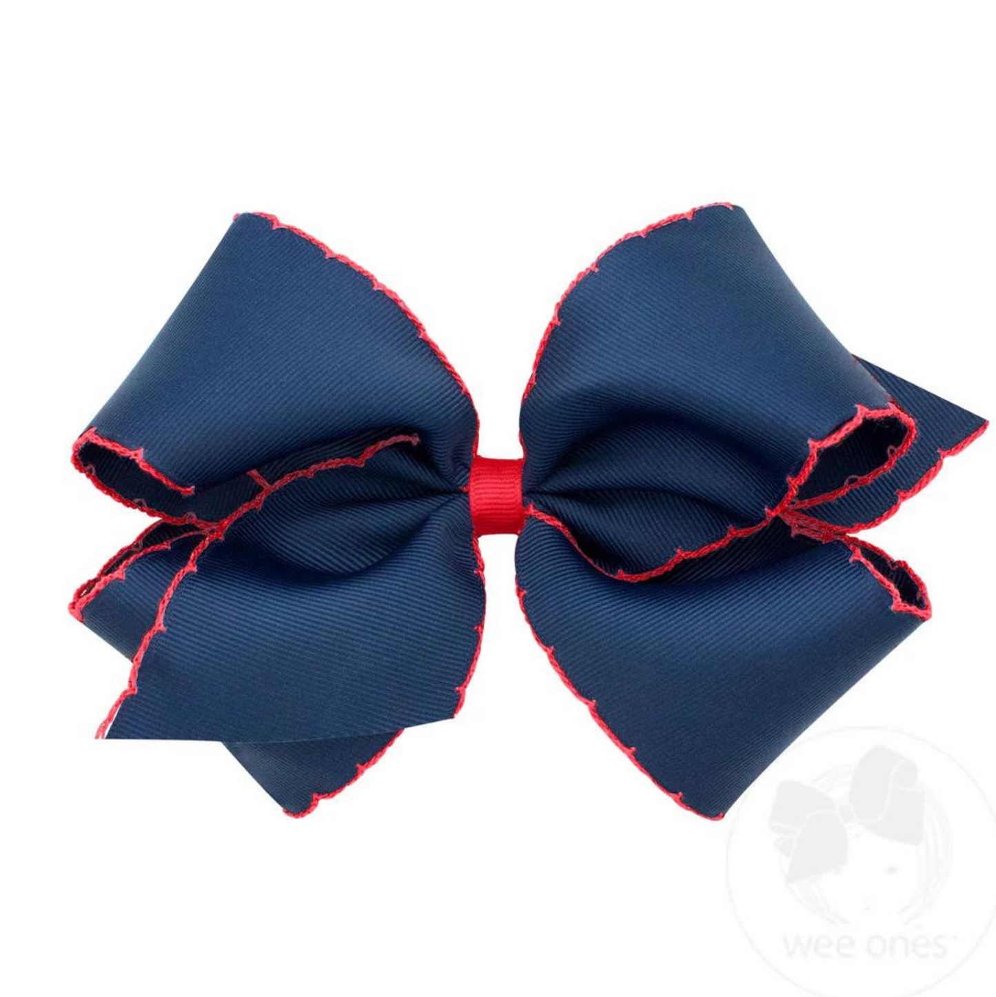 Wee Ones King Moonstitch Grosgrain Bow