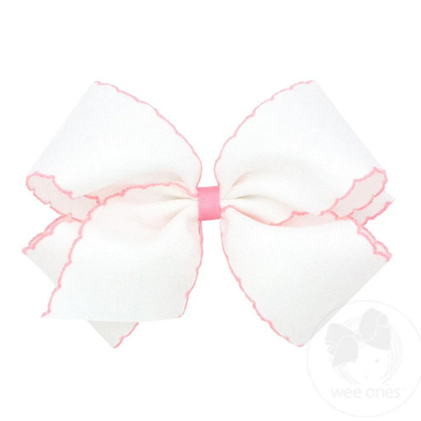 Wee Ones King Moonstitch Grosgrain Bow