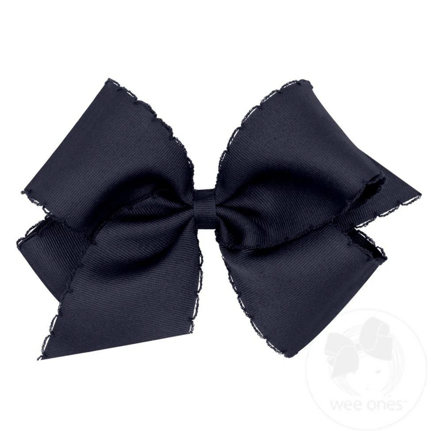 Wee Ones King Moonstitch Grosgrain Bow