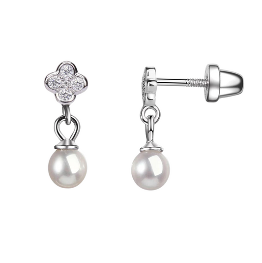 Cherished Moments Daisy Pearl Dangle Earring