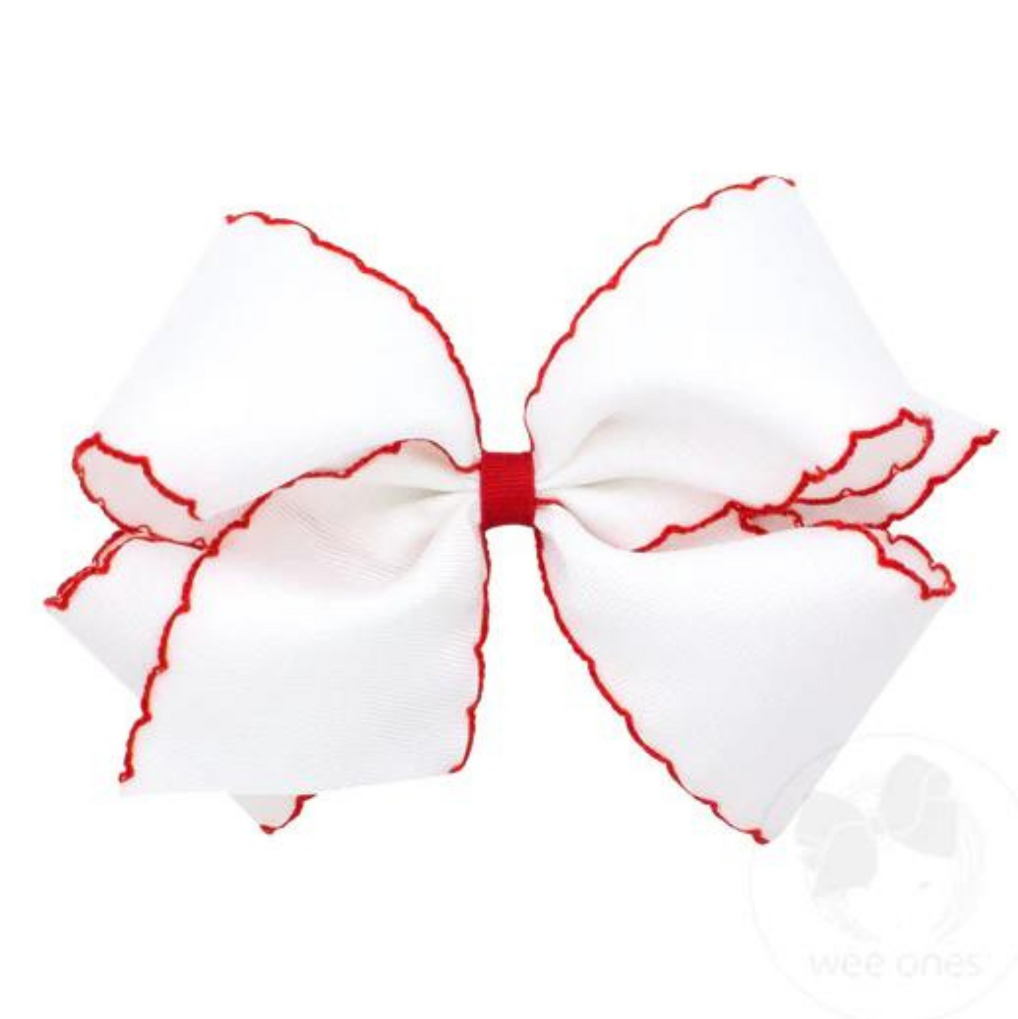 Wee Ones King Moonstitch Grosgrain Bow