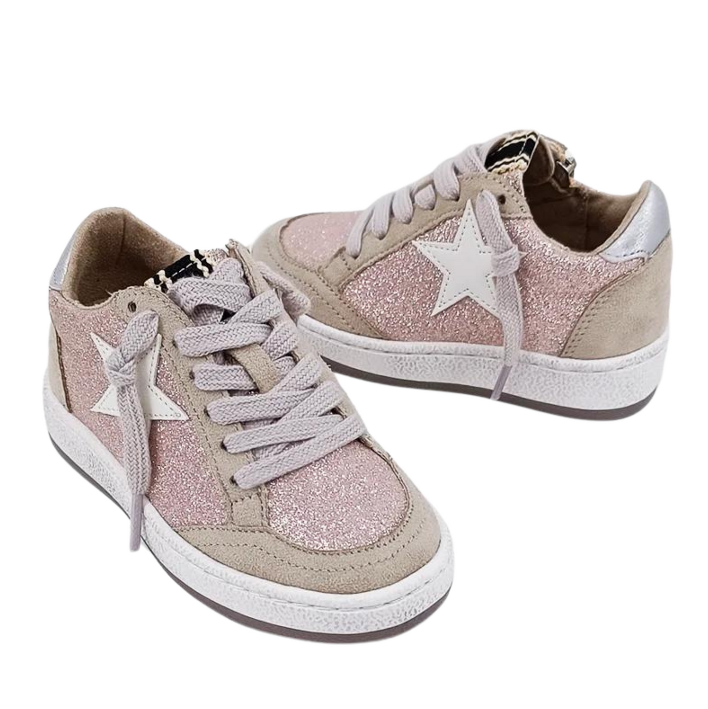 Paz Champagne Glitter Toddler Sneakers