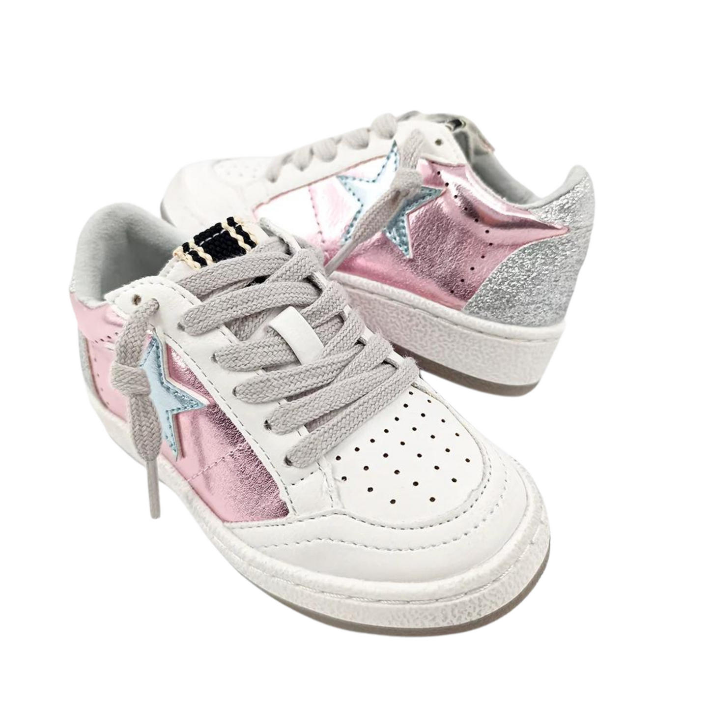 Paz Metallic Pink Toddler Sneakers