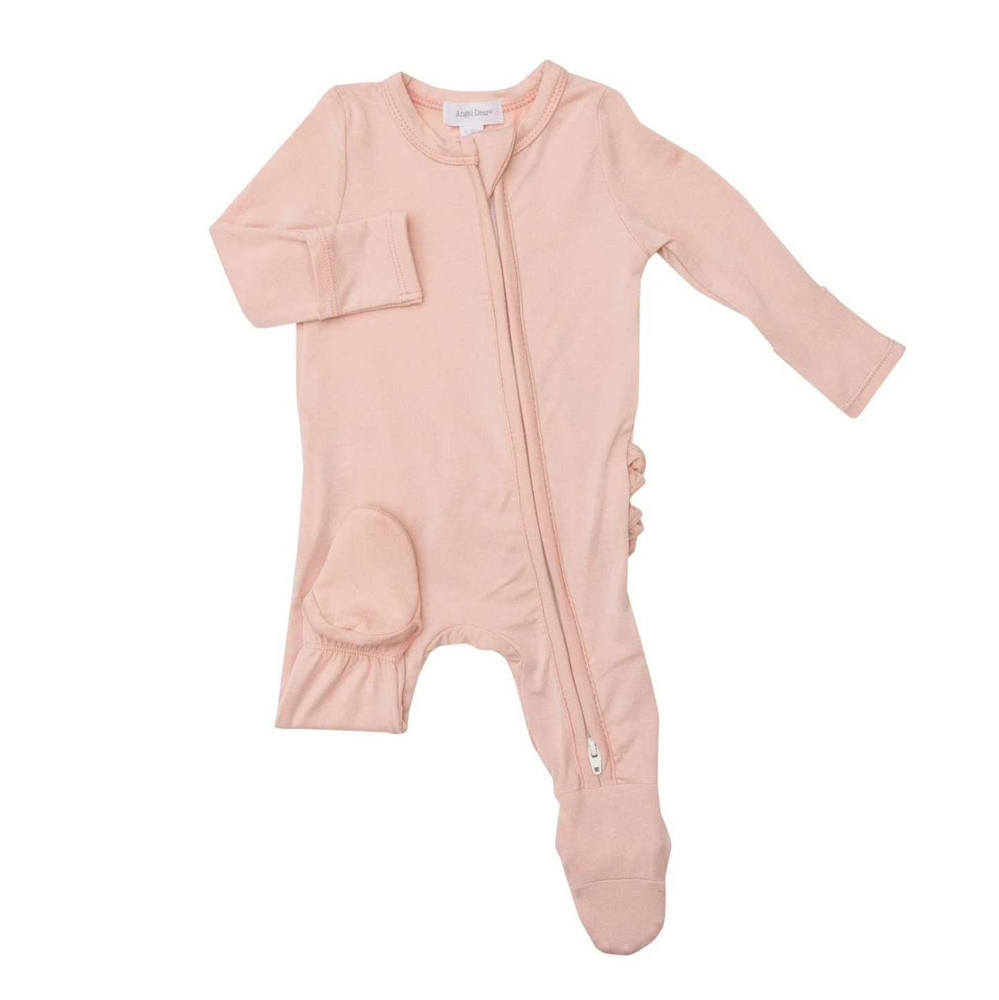 Angel Dear Pale Blush Ruffle Footie