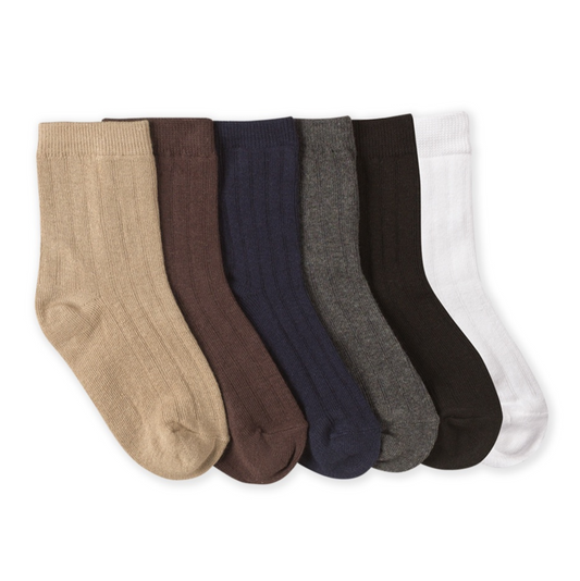 Jefferies Rib Crew Sock