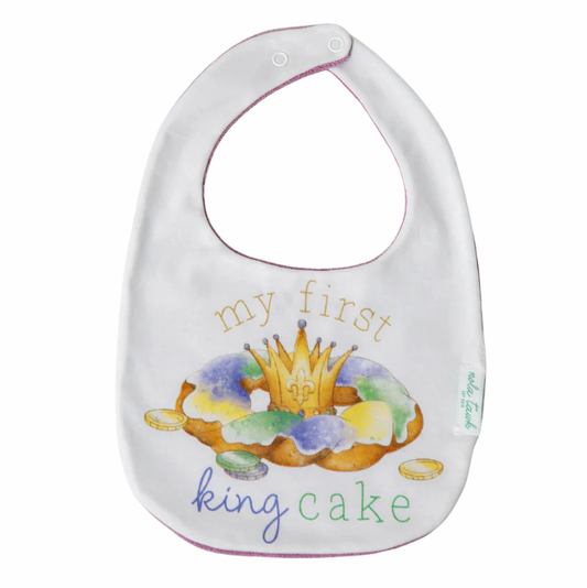 Nola Tawk My First King Cake Bib