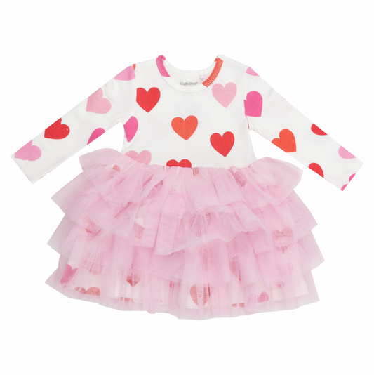 Angel Dear Big Hearts Layered Tulle Dress