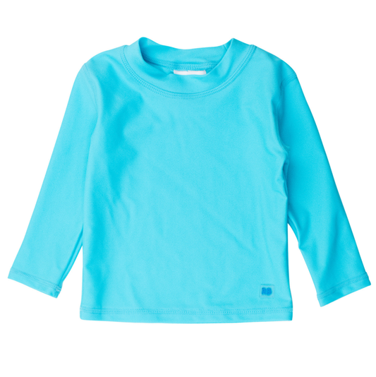 Rugged Butts Bright Aqua LS Rashguard