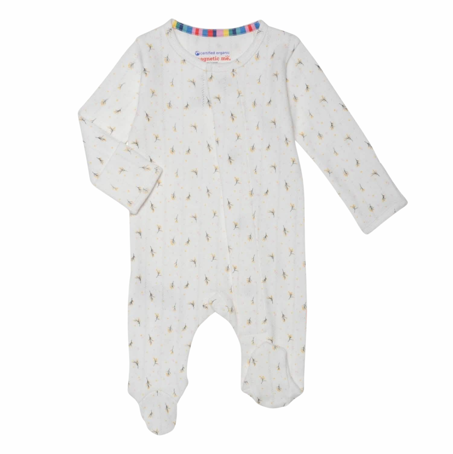 Magnetic Me Floral Pointelle Footie