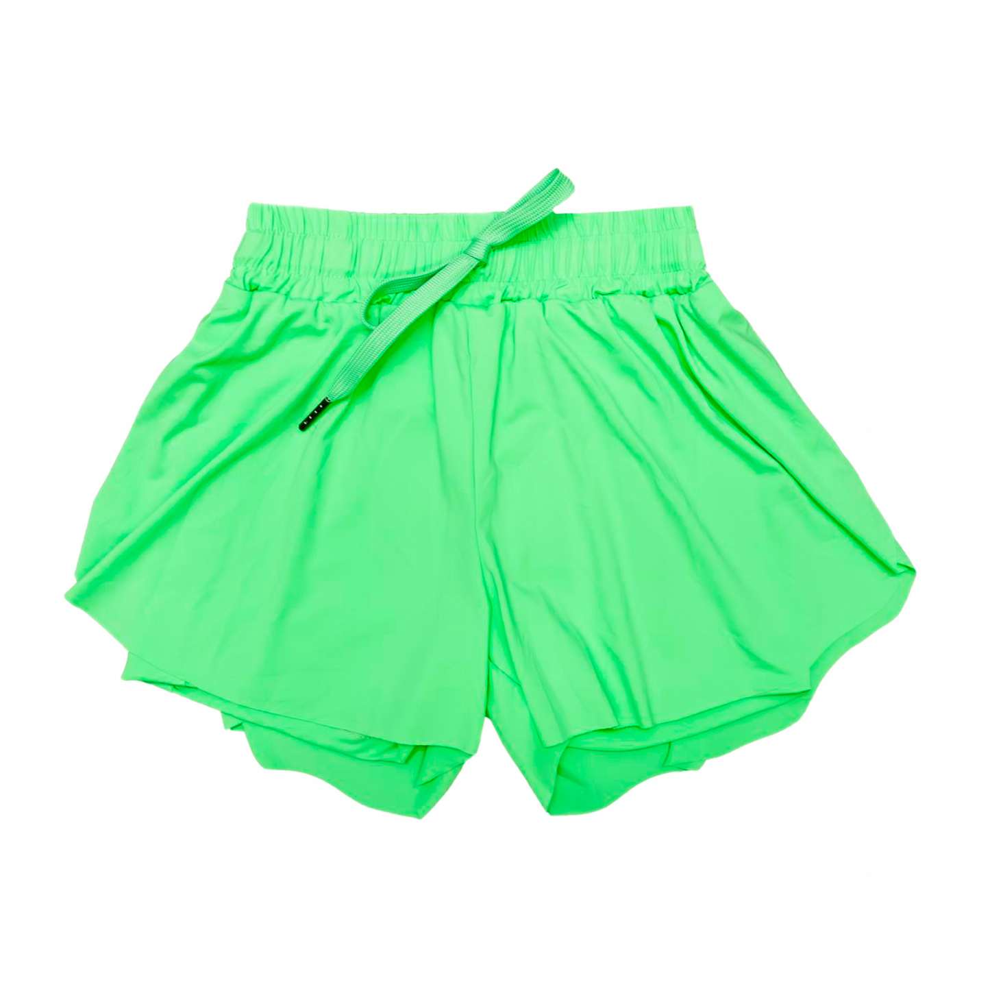 Belle Cher Neon Green Butterfly Shorts