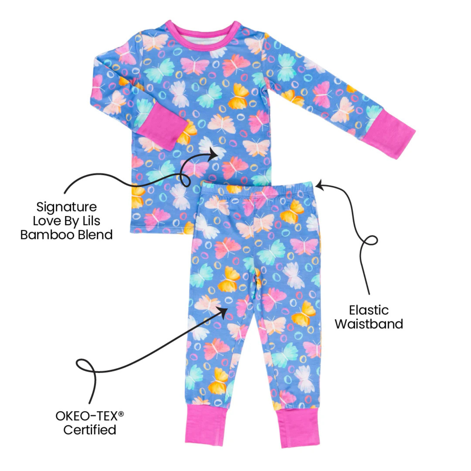 Laree Co Korrie Butterflies PJ Set - Main Image