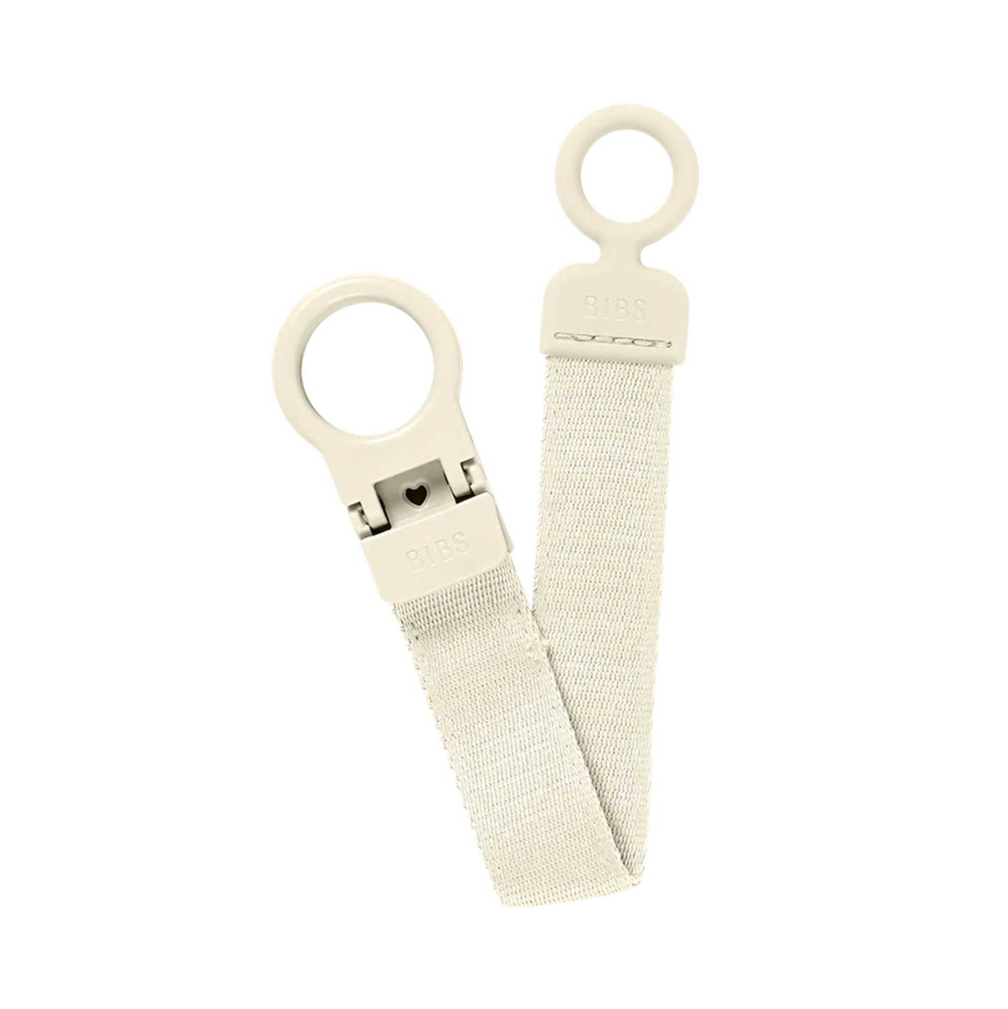 Bibs Loop Paci Clip - Ivory