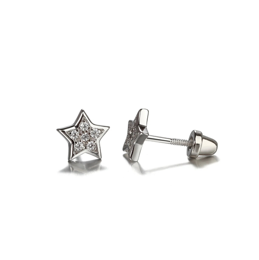 Cherished Moments Sterling Silver Star Earrings