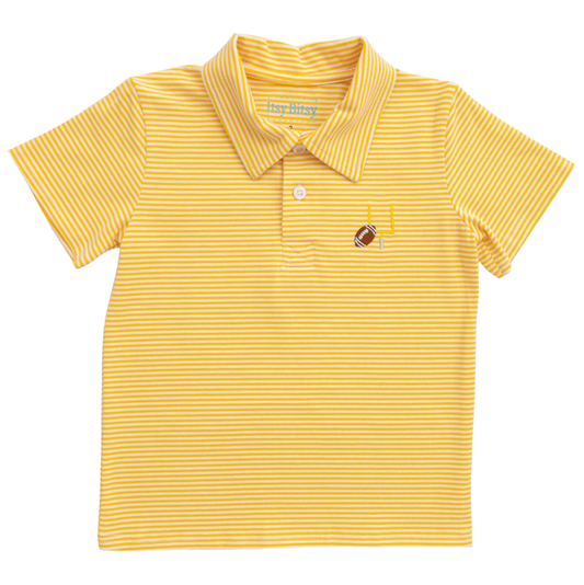 Itsy Bitsy Gold Game Day Polo