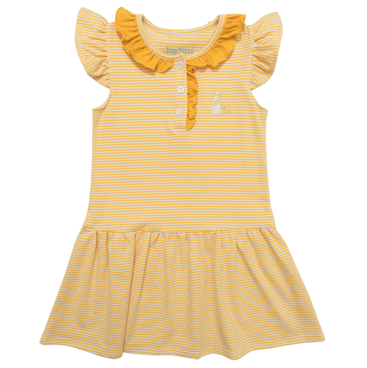 Itsy Bitsy Gold Game Day Dress