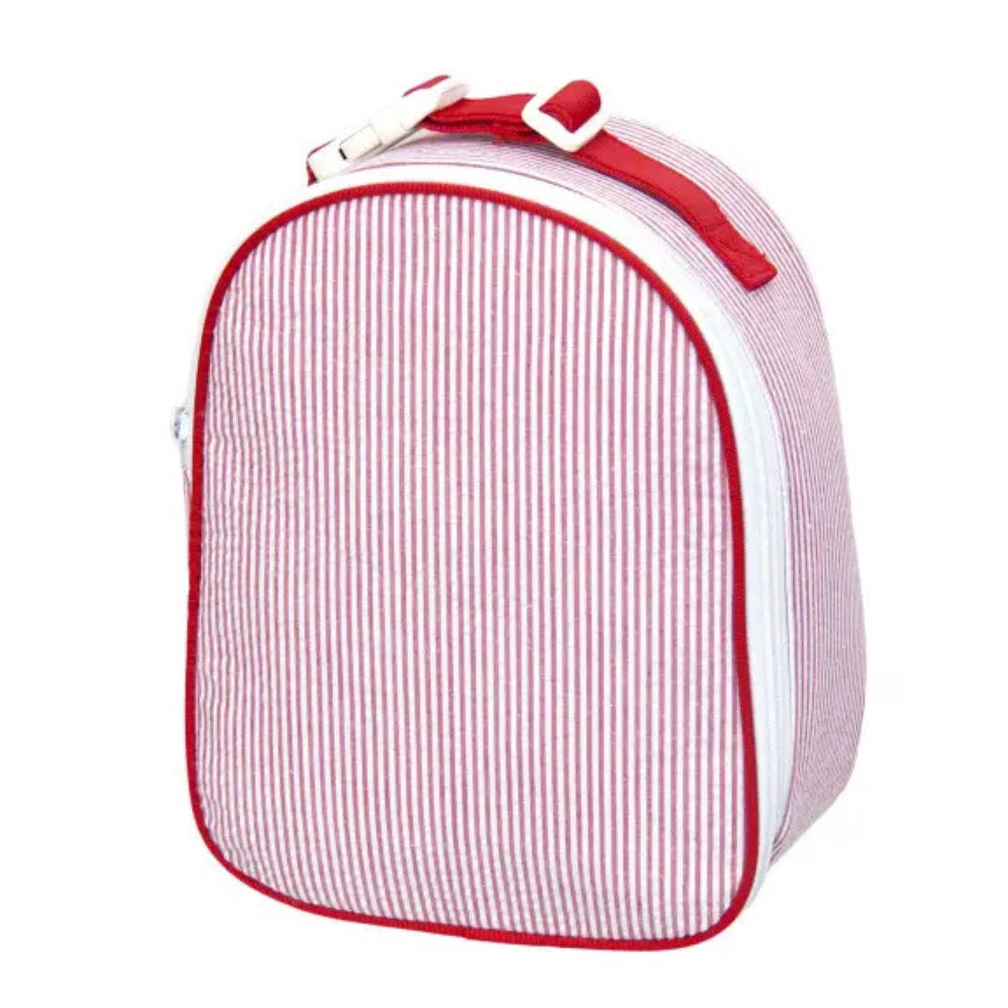 Mint Red Seersucker Gumdrop Lunchbox