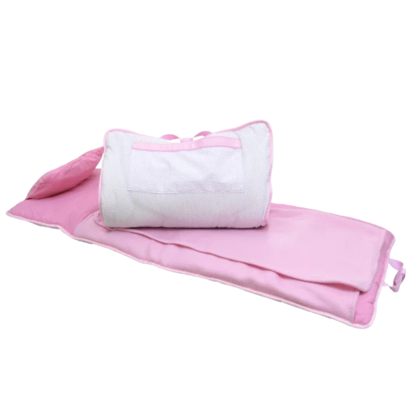 Mint Pink Seersucker Nap Mat