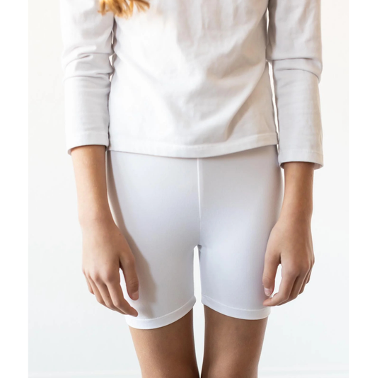 Mila & Rose White Twirl Shorts