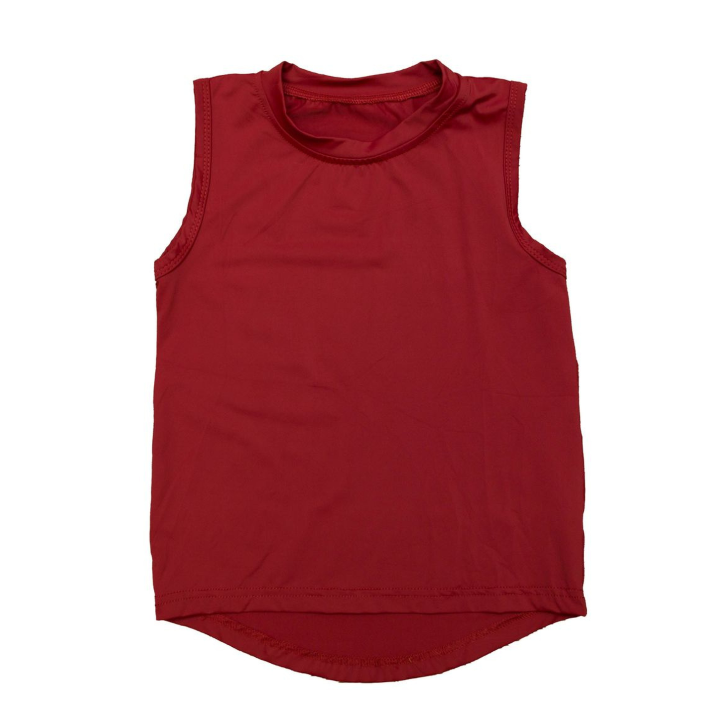 Belle Cher Maroon High Low Tank