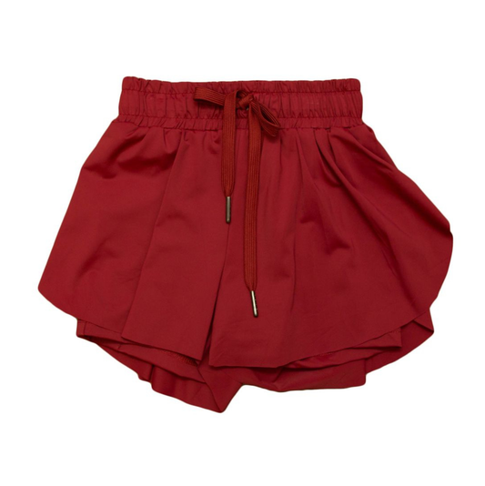 Belle Cher Maroon Butterfly Shorts