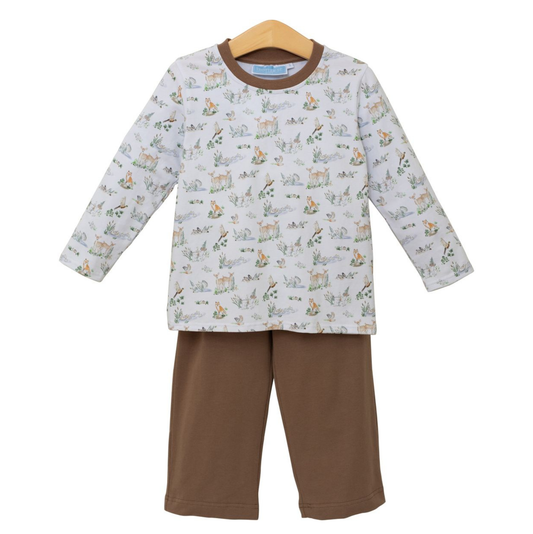 Trotter St. Woodland Friends Pants Set