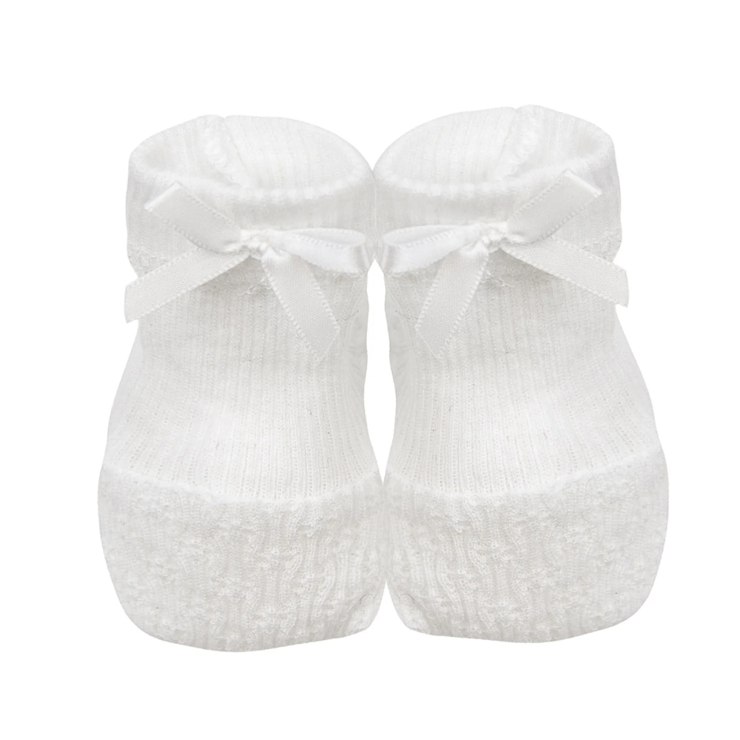Paty Booties White - White Bow