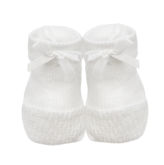 Paty Booties White - White Bow