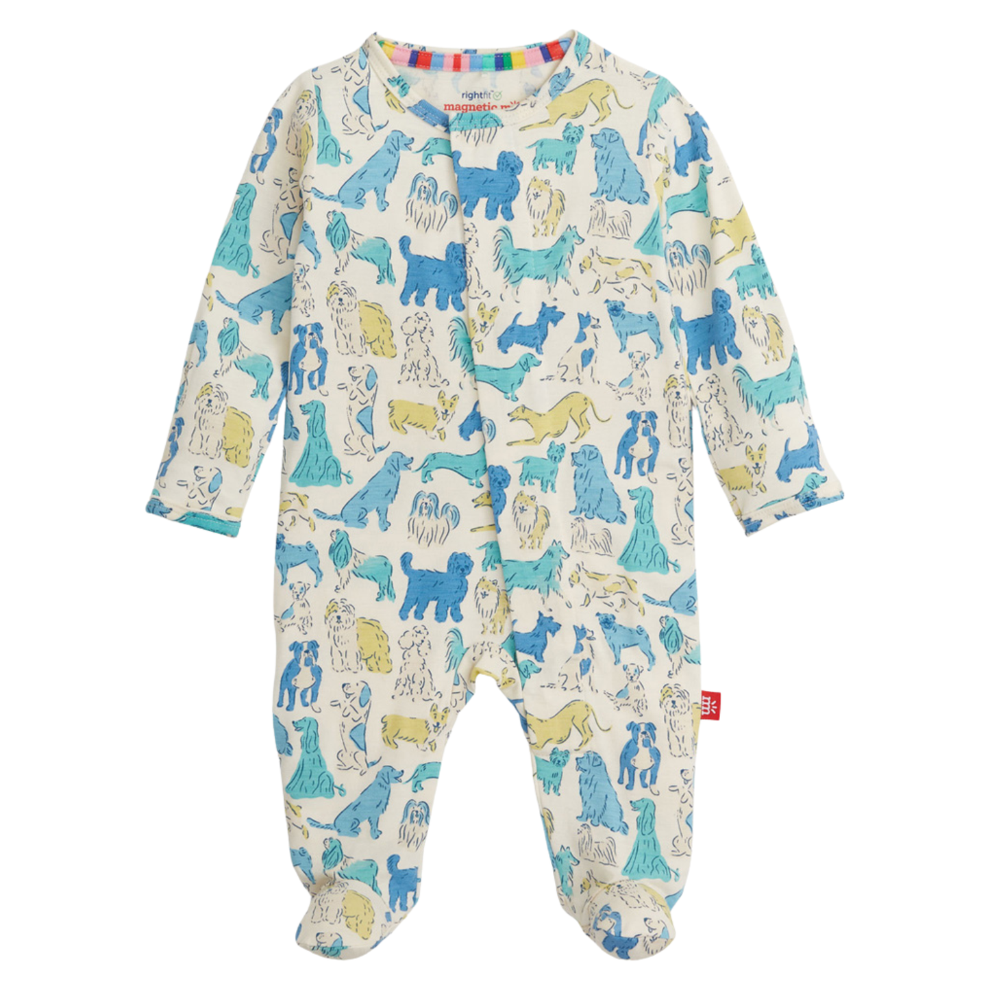 Magnetic Me Blue It's a Paw-ty Footie