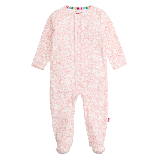 Magnetic Me Pink Herds of a Feather Footie