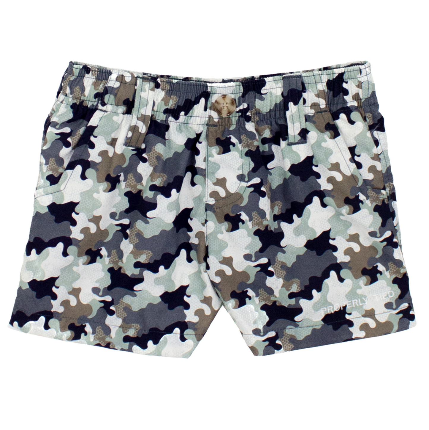 Properly Tied Delta Backwater Camo Mallard Shorts