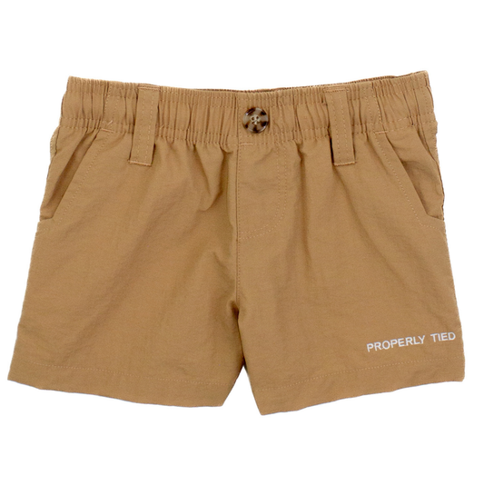 Properly Tied Camel Mallard Shorts