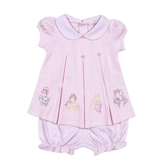 Baby Loren Princess Applique Bloomer Set
